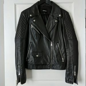 (Minus the) Leather Moto Jacket from Express